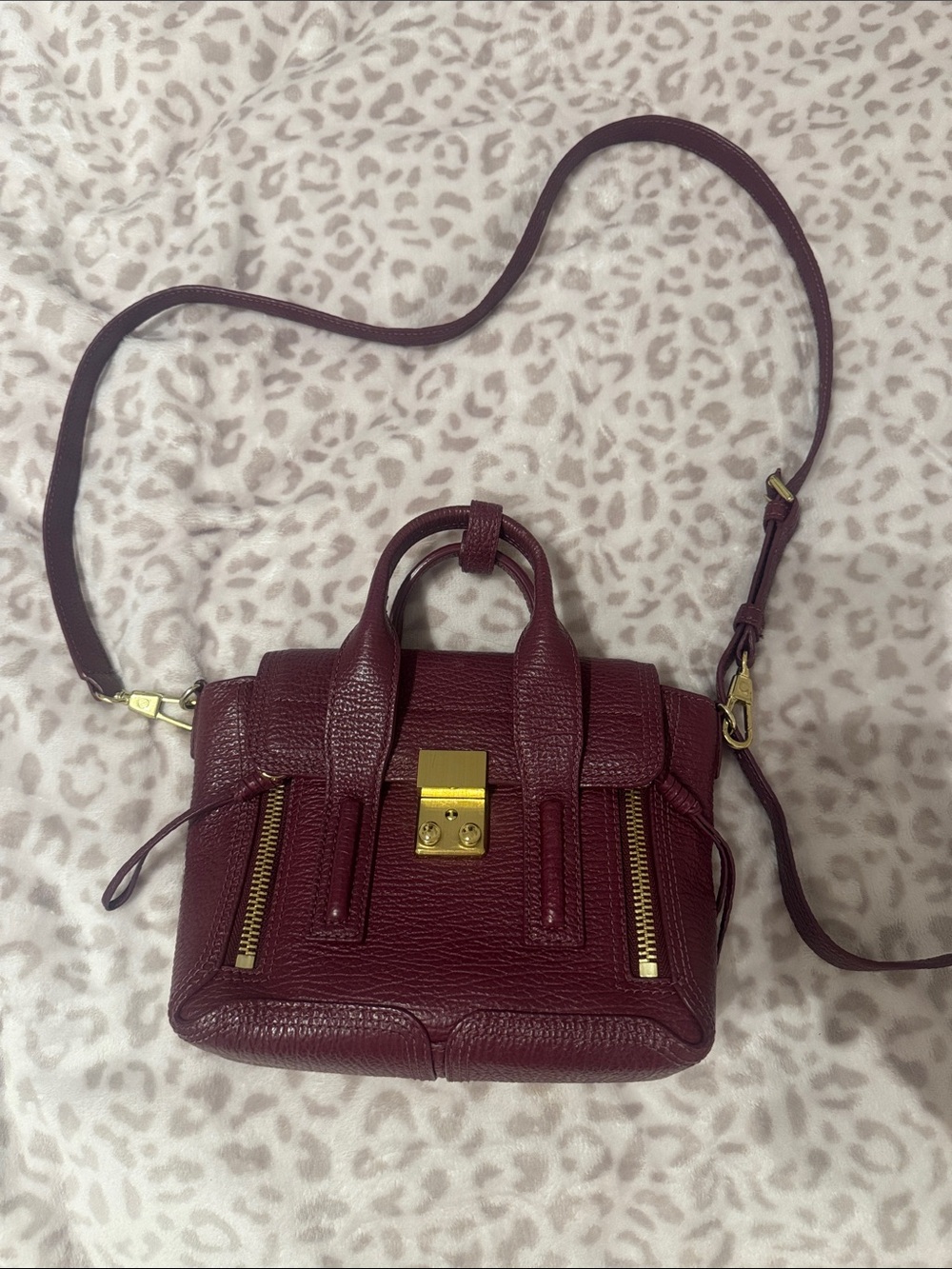 3.1 Phillip Lim Mini Pashli Satchel in Burgundy